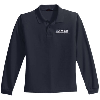 YOUTH UNIFORM - Youth Long Sleeve Silk Touch Polo Thumbnail